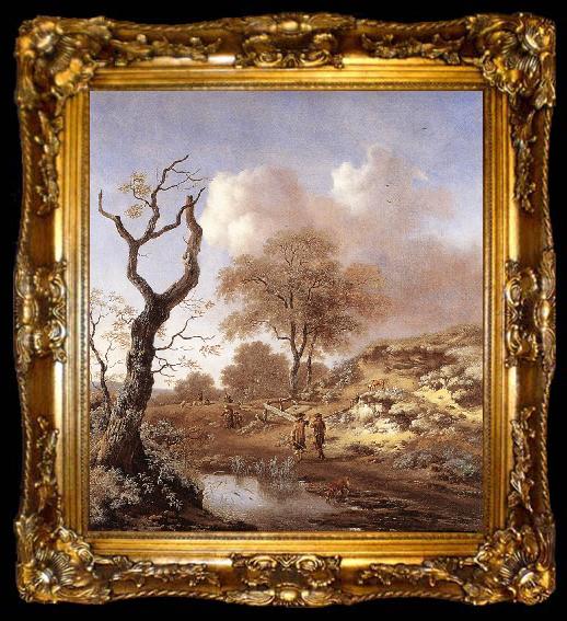 framed  WYNANTS, Jan A Hilly Landscape wer, ta009-2